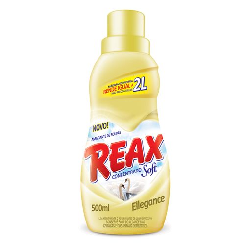 Amaciante de roupas concentrado REAX Soft ellegance 500ml