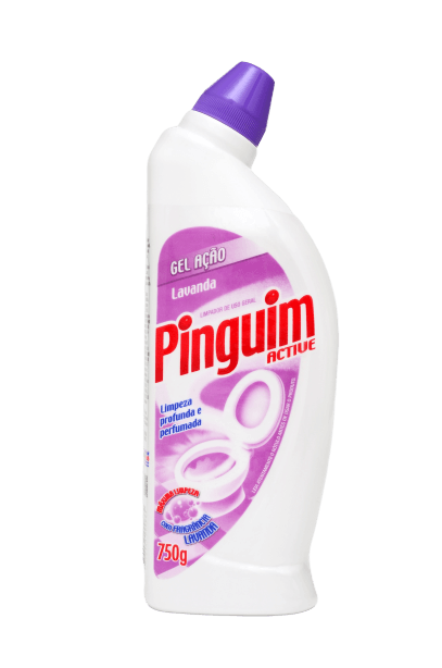 Higienizador sanitário PINGUIM ACTIVE GEL lavanda 750g