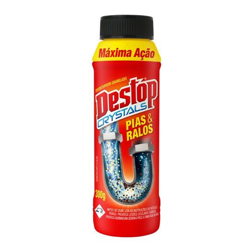 Desentupidor de pias e ralos DESTOP crystals 300g
